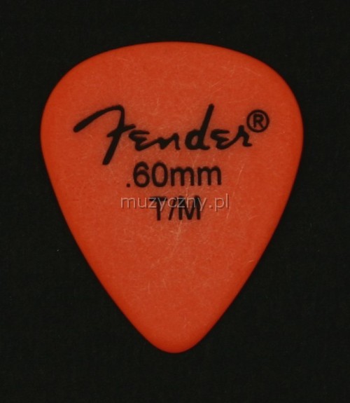 Fender Delrin 0.60 thin/medium orange gitarov� trs�tko