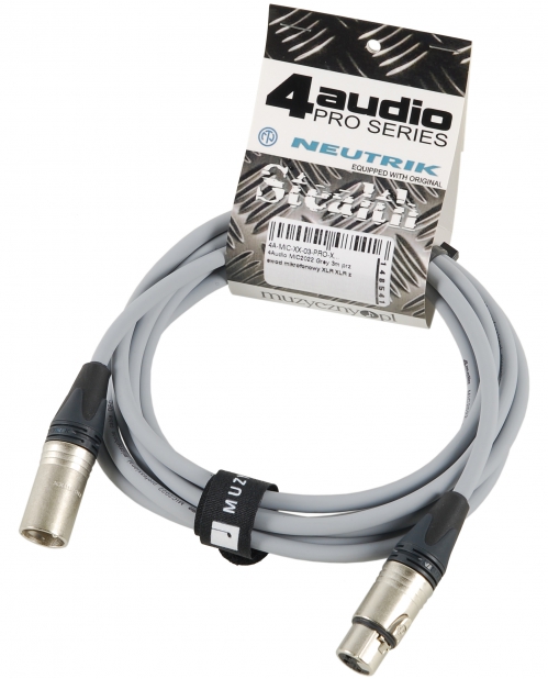4Audio MIC PRO 3m Grey drt
