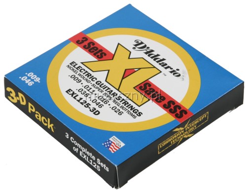 D′Addario EXL-125-3D struny na elektrick gitaru