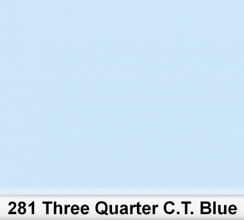 Lee 281 Three Quarter C.T.Blue 3/4 filter