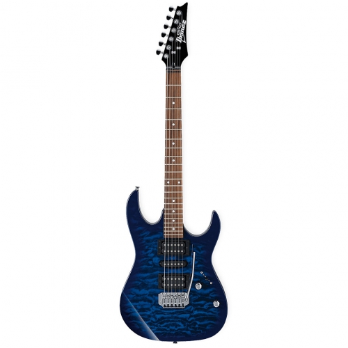 Ibanez GRX 70 QA TBB Transparent Blue Burst elektrick gitara