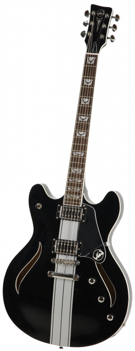 VGS VSH-120 Raven Black Mustang Semi Hollow elektrick gitara