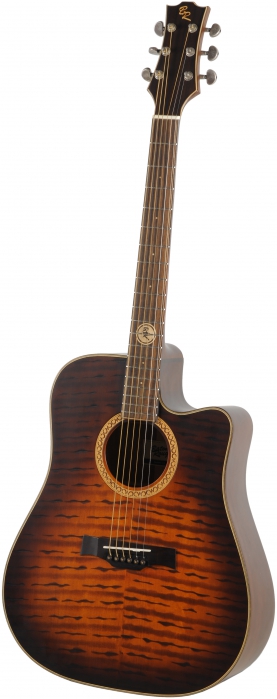 Baton Rouge Burnt Cut EQ elektricko-akustická gitara Baton Rouge Burnt Cut EQ elektricko-akustická gitara