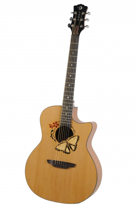 Luna Oracle Butterfly Natural elektricko-akustick gitara