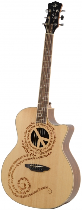 Luna Oracle Peace Natural elektricko-akustick gitara