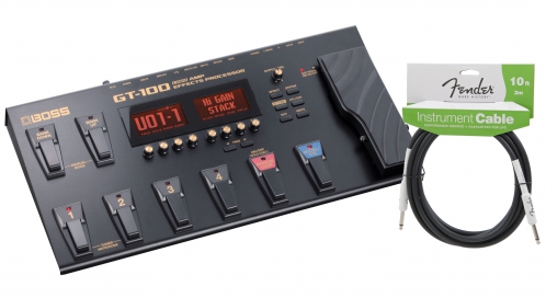 BOSS GT100 multiefekt gitarov + gitarov kbel