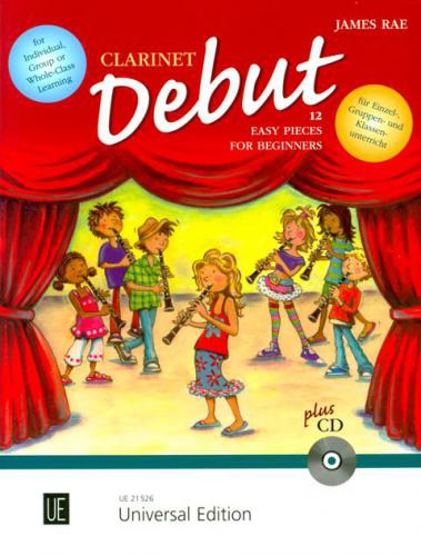 PWM Rae James - Clarinet Debut. 12 atwych utworw dla pocztkujcych klarnecistw (+ CD)