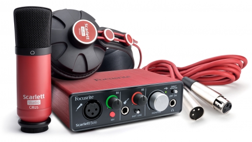 Focusrite Scarlett Solo Studio Pack nastavi nahrvanie Scarlett Solo + tdiov mikrofn