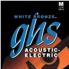 GHS White Bronze struny pre elektroakustick gitaru, Alloy 52, Medium, .013-.056