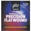 GHS Precision Flatwound struny pre basgitaru, 4-str. Medium, .045-.105