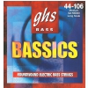 GHS Bassics struny pre basgitaru 4-str. Medium, .044-.106