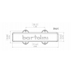Bartolini 9CBJS-S1 - Snma Jazz Bass, Single Coil, 4-String, Neck