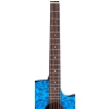 Luna Gypsy Exotic Quilted Ash Trans Blue akustick gitara