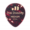 Dunlop Genuine Celluloid Teardrop Picks, Player′s Pack, shell, medium