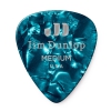Dunlop Genuine Celluloid Classic Picks, Player′s Pack, turquoise, medium