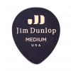 Dunlop Genuine Celluloid Teardrop Picks, Player′s Pack, black, medium