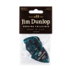 Dunlop Genuine Celluloid Classic Picks, Player′s Pack, turquoise, heavy