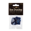 Dunlop Genuine Celluloid Classic Picks, Player′s Pack, perloid blue, medium