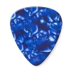 Dunlop Genuine Celluloid Classic Picks, Player′s Pack, perloid blue, medium