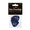 Dunlop Genuine Celluloid Classic Picks, Player′s Pack, perloid blue, heavy