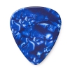 Dunlop Genuine Celluloid Classic Picks, Player′s Pack, perloid blue, heavy