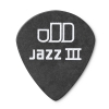 Dunlop Tortex Pitch Black Jazz Picks, Player′s Pack, 0.50 mm