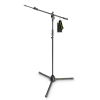 Gravity MS 4322 B Microphone Stand with Folding Tripod Base and 2-Point Adjustment Telescoping Boom
