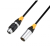 Adam Hall Cables K 4 DMF 0500 IP 65 - Kabel DMX i AES/EBU: 3-stykowe, męskie XLR - żeńskie XLR, IP65, 5 m