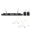 LD Systems U505 BPHH 2 Wireless Microphone System with 2 x Bodypack and 2 x Headset beige 