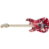 Fender Striped Series Lh R/B/W, Maple Fingerboard, Red, Black And White Stripes