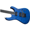 Jackson Pro Series Soloist Sl2q Mah, Ebony Fingerboard, Transparent Blue