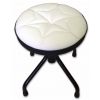 Stim ST11BI mini stool, adjustable height, white upholstery