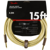 Fender Deluxe Series Instrument Cable, Straight/Straight, 15′, Tweed