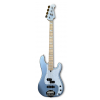 Lakland Skyline 44-64 Custom Bass, 4-String - Ice Blue Metallic Gloss