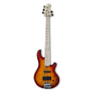 Lakland Skyline 55-02 Deluxe Bass, 5-String - Quilted Maple Top, Honey Burst Gloss