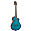 Ortega RTPDLX-FMA Flamed Maple Blue TourPlayer DeLuxe electric-nylon string guitar