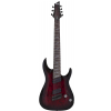 Schecter Omen Elite 7 MultiScale, Black Cherry Burst  electric guitar
