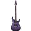 Schecter C-1 Platinum Satin Purple Burst electric guitar