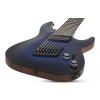 Schecter Omen Elite 8 MultiScale, See Thru Blue Burst  electric guitar