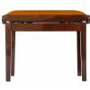 Grenada BG 27 piano bench, gloss walnut, gold drubbing
