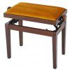 Grenada BG 27 piano bench, gloss walnut, gold drubbing