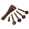 AN violin tailpiece set 4/4 a la Hill rosewood heart, gold fret