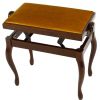 Grenada BG 2 piano bench, gloss walnut, gold drubbing