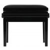 Grenada BG 5 piano bench with drawer, gloss black, leather