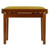 Grenada BG 27 piano bench, gloss walnut, gold drubbing