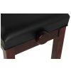 Grenada X 30 piano bench, gloss mahogany, leather eco