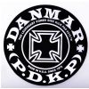 Danmar 210IC Iron Cross bass drum beater patch